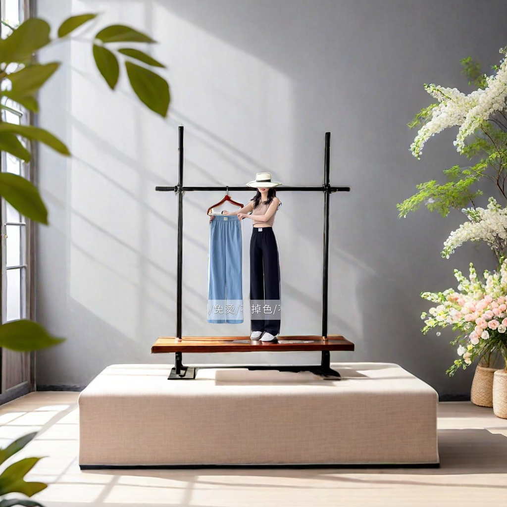 Tencel Jeans Female Summer Thin High Waist Slim Straight Casual Ice Silk Hanging Wide Leg Pants Korean Version Of The New Fashion Trend Light Breathable Podium Recommended Specification drawing