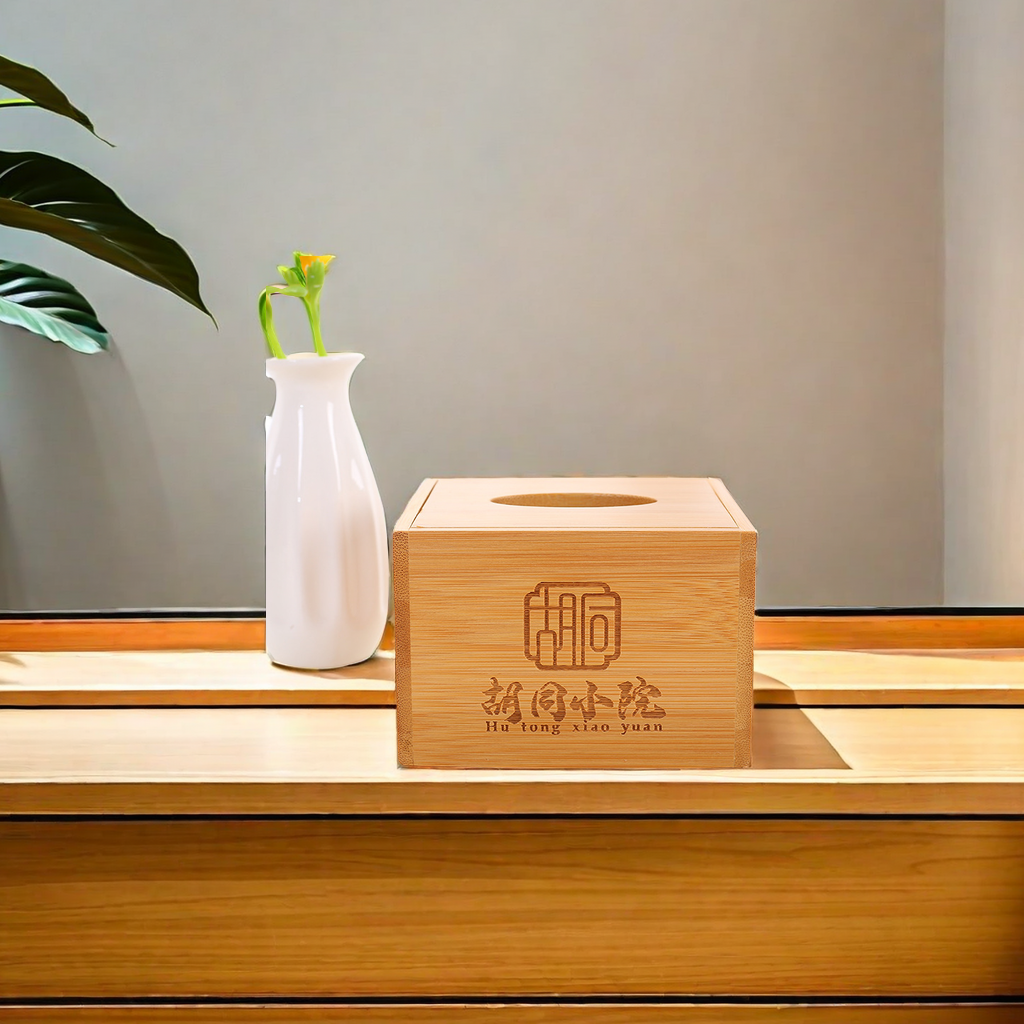 Hotel Special 2919 Wooden Paper Box Can Print Logo Advertising Gift Storage Convenient Tissue Box Practical And Beautiful details Picture