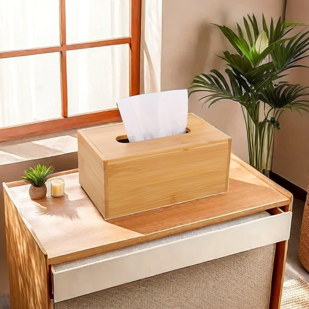 Hotel Special 2919 Wooden Paper Box Can Print Logo Advertising Gift Storage Convenient Tissue Box Practical And Beautiful Item Picture
