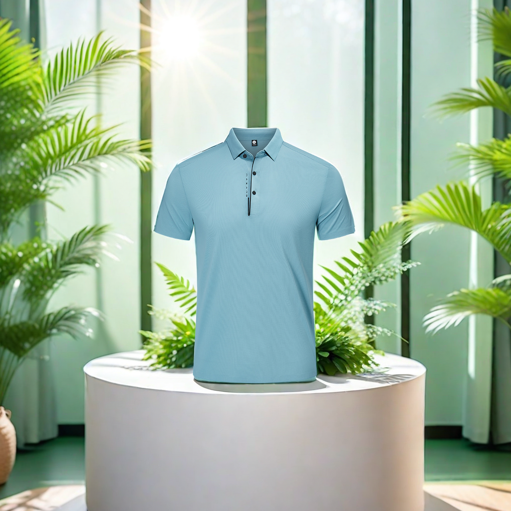 Source Factory Store's 2024 summer new men's short-sleeved Polo shirt, elastic lapel T-shirt, top and sweater are in stock. The texture is comfortable and breathable Item Picture