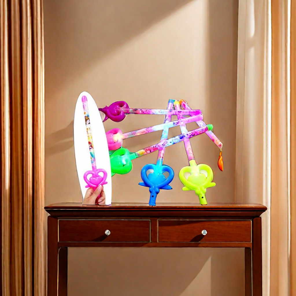 地摊神器发光棒发光翅膀假发配件 儿童夜市炫酷发光玩具 节日派对装饰亮点图