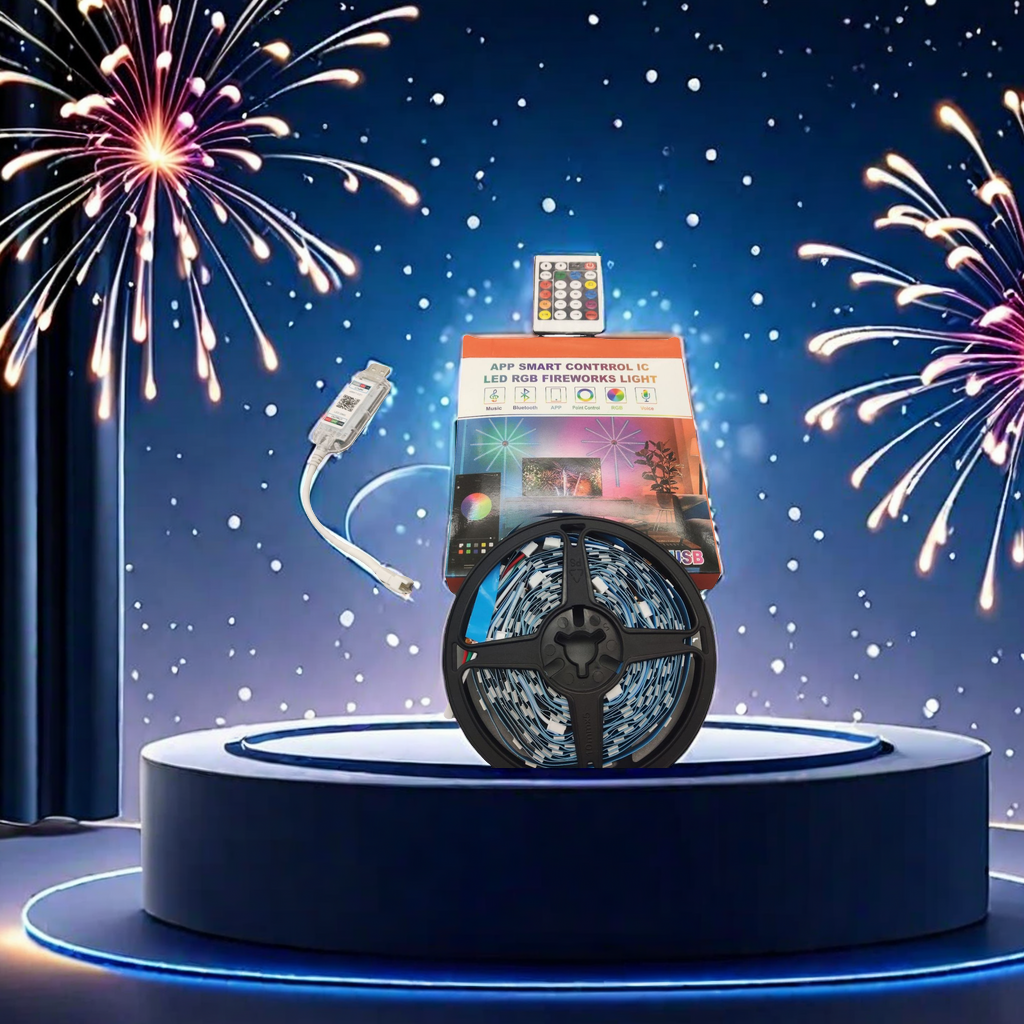 Cross-Border 5265 Bluetooth App Music Voice Control 5V5050led Full Color Running Horse Meteor Shower Explosion Magic Smoke Lantern With Light Cool Unique Item Picture