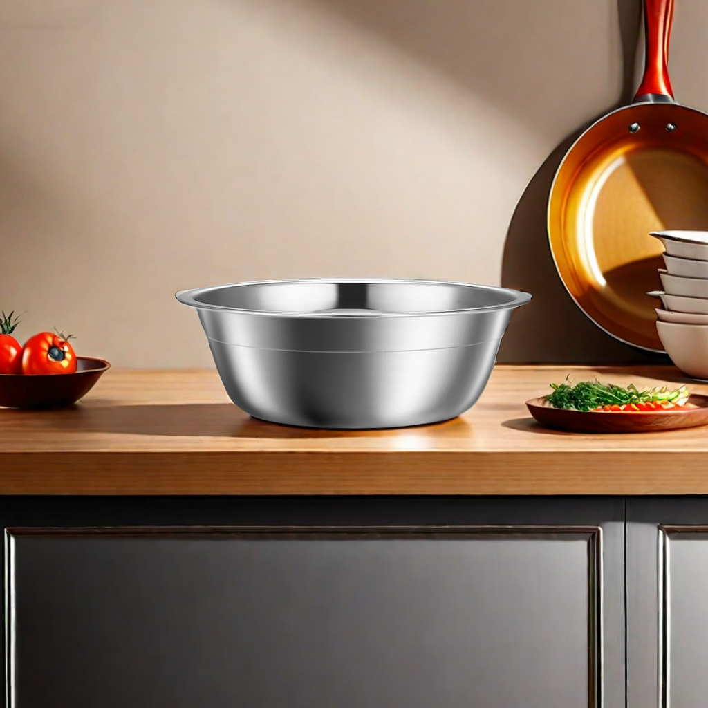 304 Stainless Steel Thickened Soup Basin Basin Basin Seasoning Basin Washing Basin Seasoning Tank Multi-Purpose Kitchen Gift Ceiling Light Lighting Kitchen Decoration Item Picture
