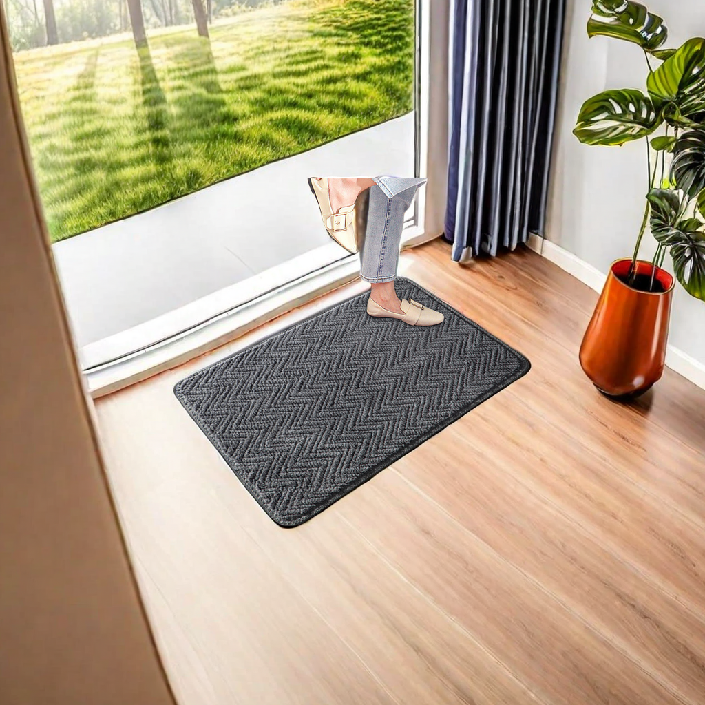 Jacquard curved corduroy household anti-slip MATS for living rooms, bedrooms, bathrooms, door absorbent carpets, bathroom anti-slip foot MATS and floor MATS wholesale. Comfortable, durable and easy to clean Specification image