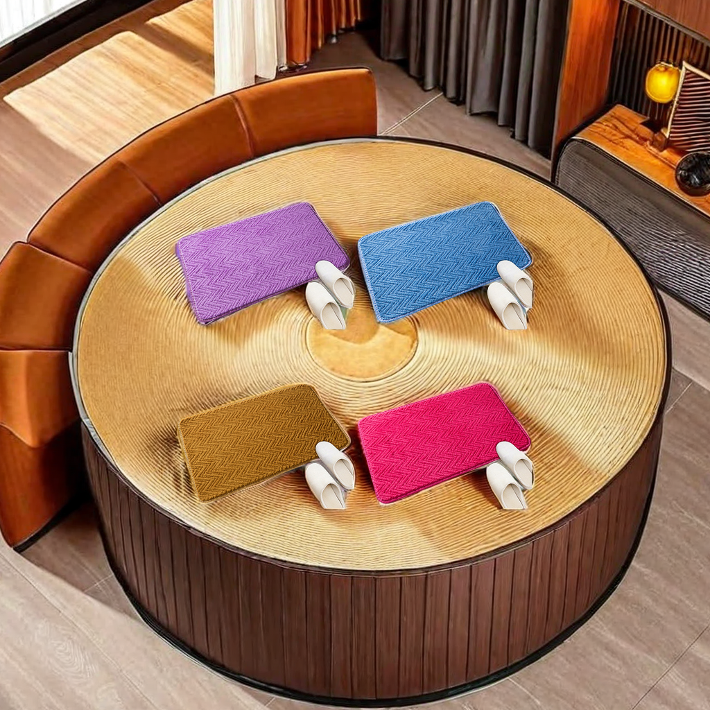 Jacquard curved corduroy household anti-slip MATS for living rooms, bedrooms, bathrooms, door absorbent carpets, bathroom anti-slip foot MATS and floor MATS wholesale. Comfortable, durable and easy to clean Application Scenario