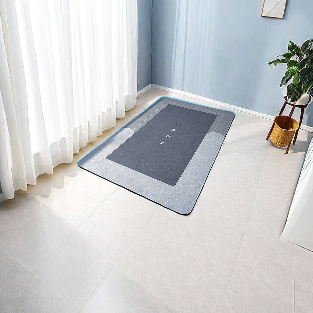 新款家用厨房卫生间吸水速干地垫 防滑脚垫门口浴室地毯 防油污地垫实用耐用