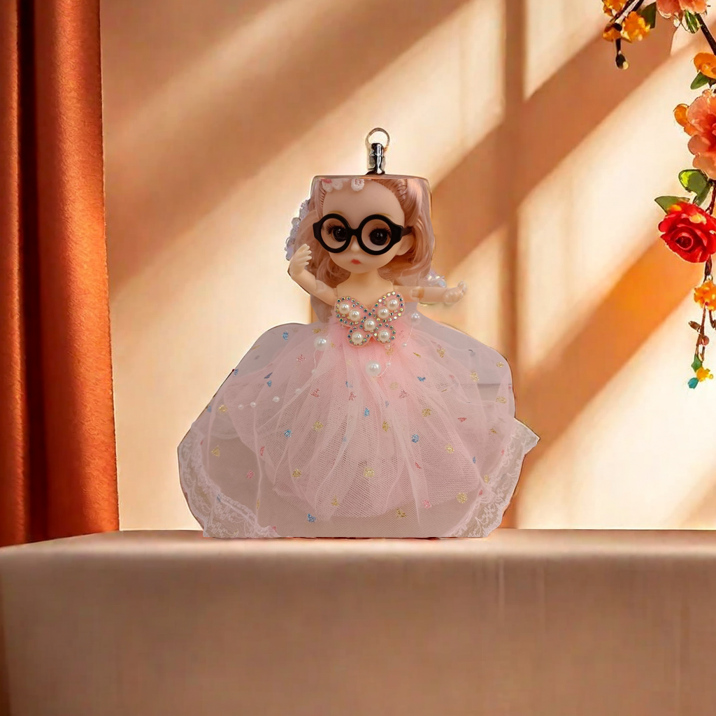 16厘米关节娃娃 婚纱娃娃挂件 玩偶礼物 可随意摆造型的娃娃 工艺品收藏 精致可爱装饰品