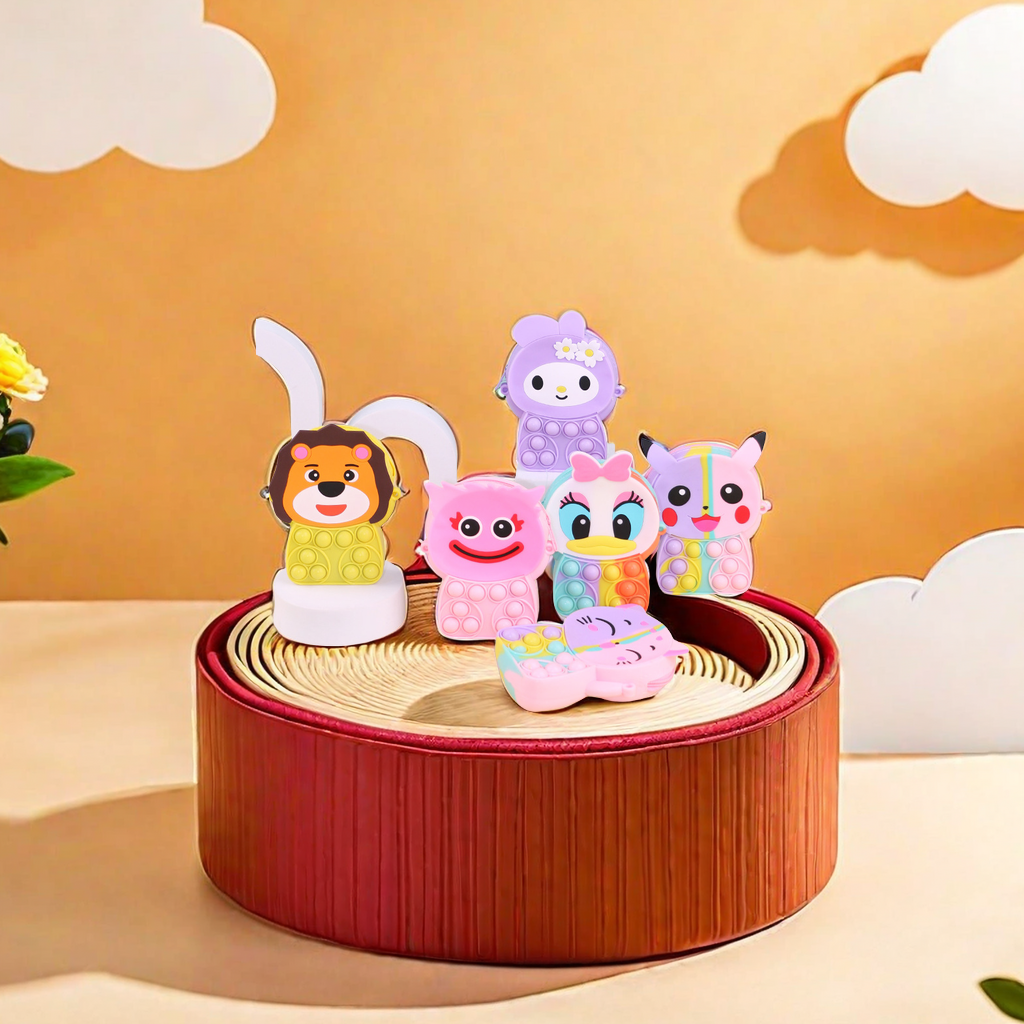 Cross-border silica gel purse pinch music educational stress relief toys flower rabbit storage bag rat killer pioneer bag wholesale toys variety
