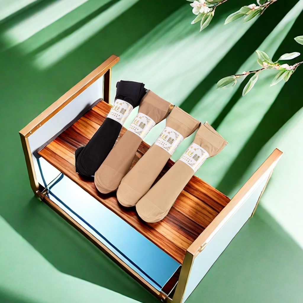 Spring and summer new men's and women's steel stockings, lengthened and thickened, snag-resistant, men's and women's stockings, factory direct sales, elbow guard, anti-slip, comfortable and breathable