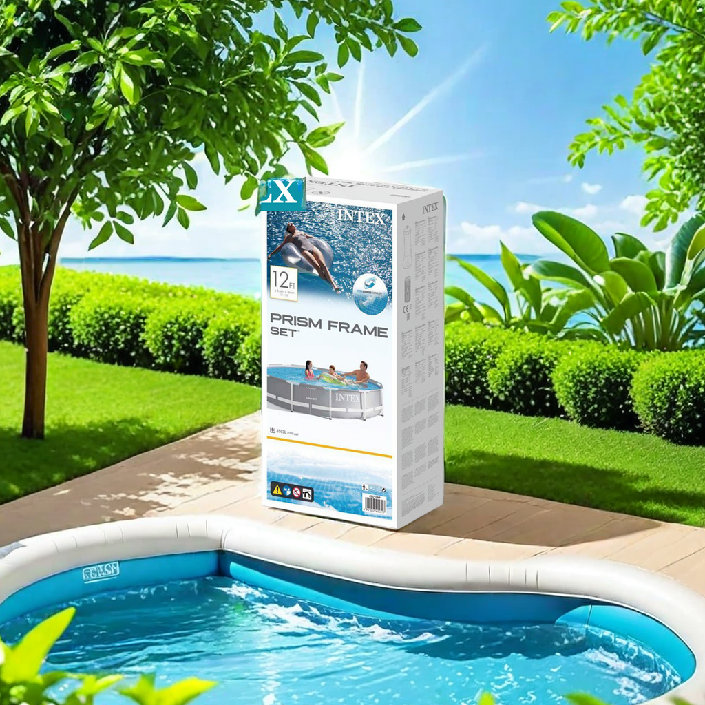 INTEX家庭户外大型矩形支架泳池儿童成人戏水池圆形私人游泳池详情图4