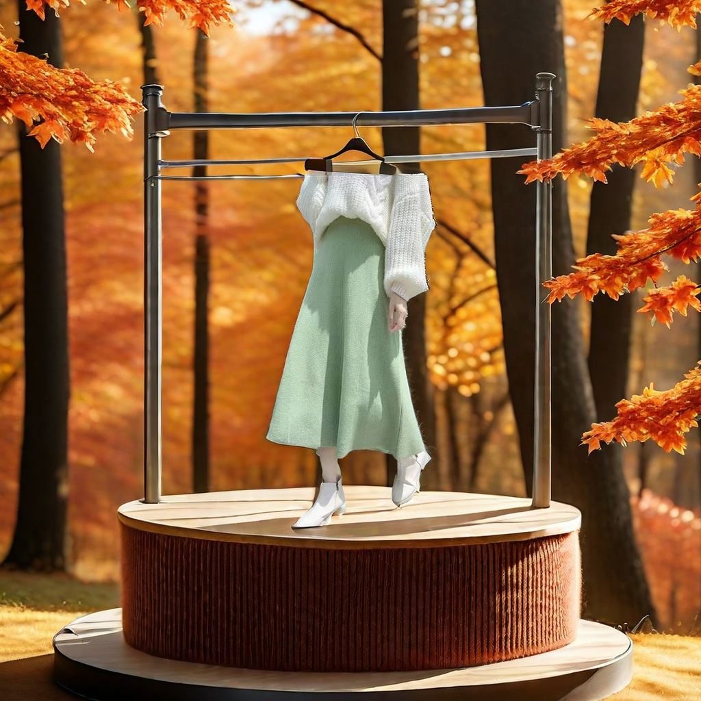 Autumn And Winter Women High Waist A Word Knitted Skirt Woolen Skirt In The Long Sweater With All The Trend To Cover The Hip Slimming Dress New Products On The Market Application Scenario