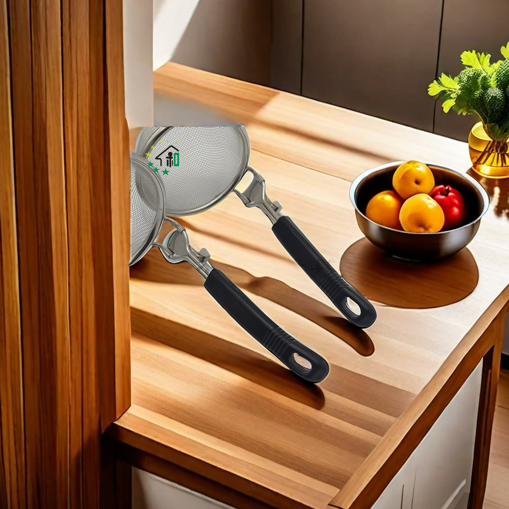 Stainless Steel Strainer Slotted Spoon Strainer Scooping Spoon Cooking Noodles Skimming Pot With Hot Basket Powder Fence Pot With High Quality Kitchen Essential Tools details Picture