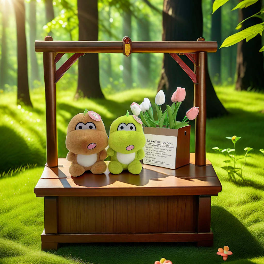 Children's toys, claw machine dolls, animal plush dolls, toy gifts, safe, non-toxic, skin-friendly material, soft and cute design, cute little dinosaurs Application Scenario