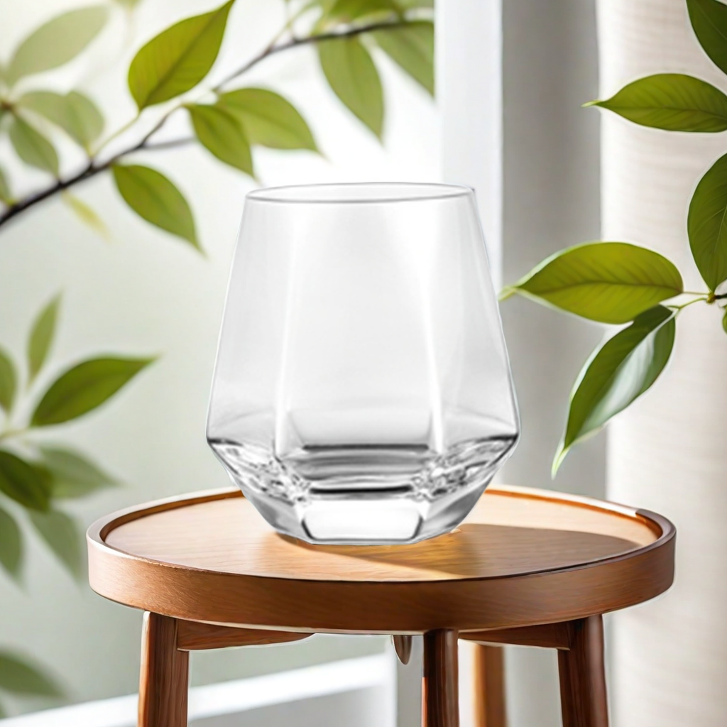 Transparent Whiskey Glass Hexagonal Glass Simple Ins Wind Beer Glass Glass Home Drink Glass Juice Glass 7482 Style Preferred details Picture