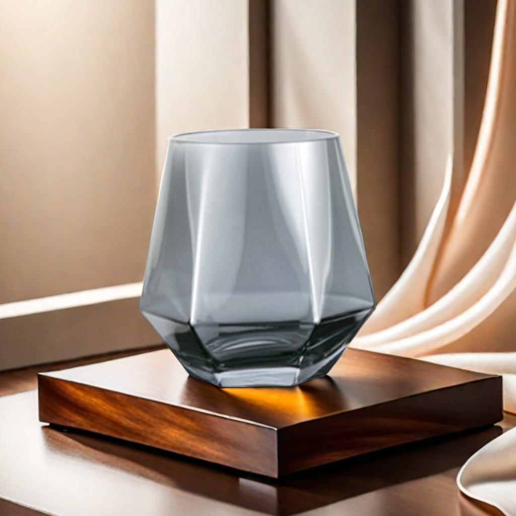 Transparent Whiskey Glass Hexagonal Glass Simple Ins Wind Beer Glass Glass Home Drink Glass Juice Glass 7482 Style Preferred Specification drawing