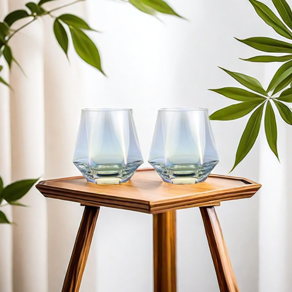 Transparent Whiskey Glass Hexagonal Glass Simple Ins Wind Beer Glass Glass Home Drink Glass Juice Glass 7482 Style Preferred Item Picture