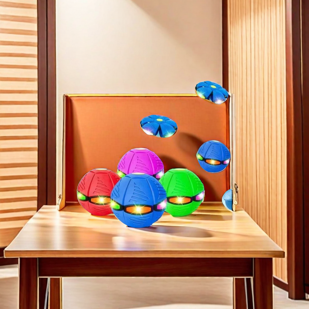 魔幻飞碟踩踩球球脚踩变形球儿童男孩宝宝户外运动弹力球类玩具产品图