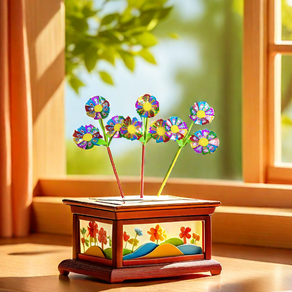 Wooden-handled windmills, small windmills, windmill stools, windmill toys, rotating windmills, children's outdoor game decorations for the New Year detail image 2