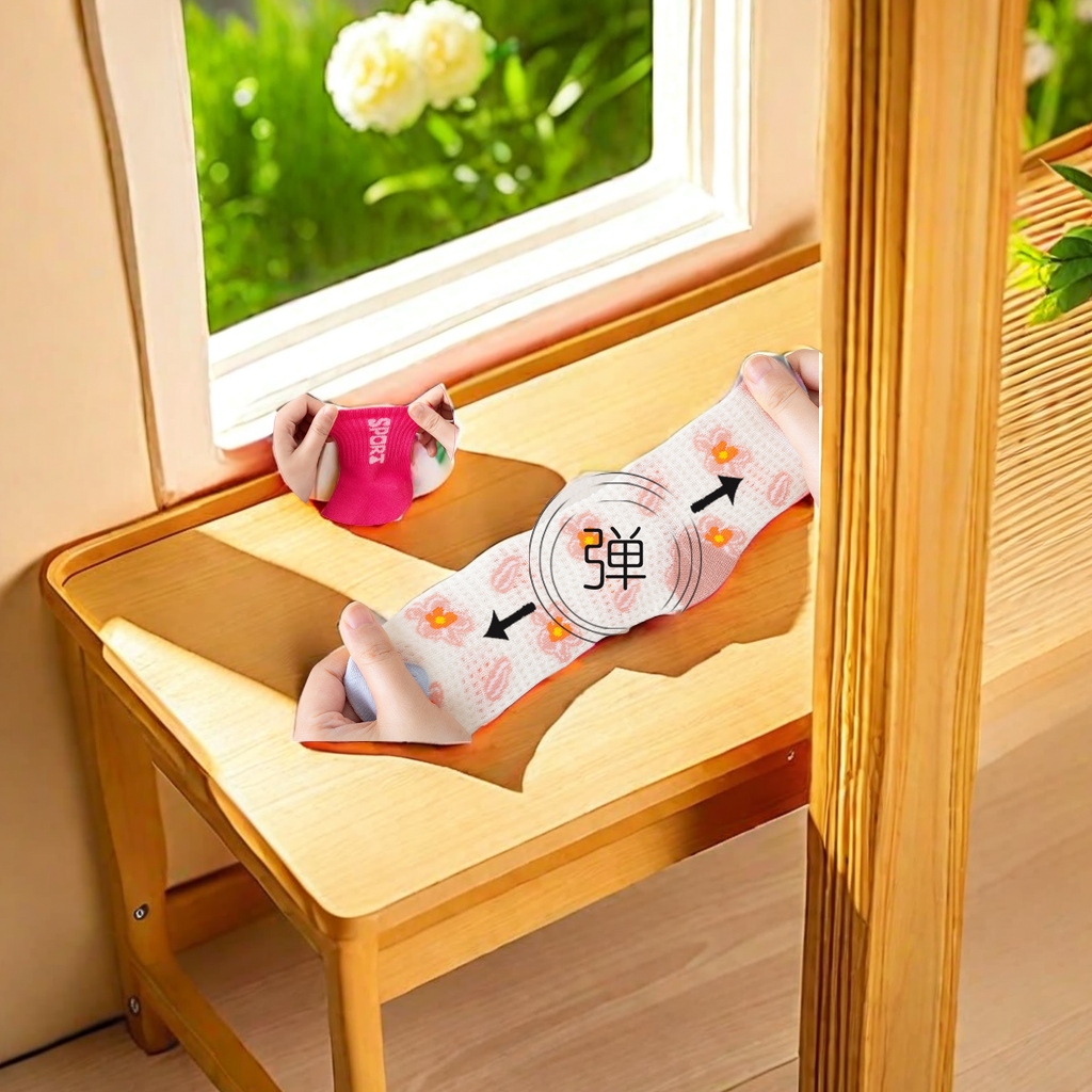 New summer 1982 children's socks, thin and breathable cotton socks for baby girls, mid-calf princess socks for children, wholesale cotton socks in Zhuji, comfortable and breathable, protecting babies' little feet details Picture