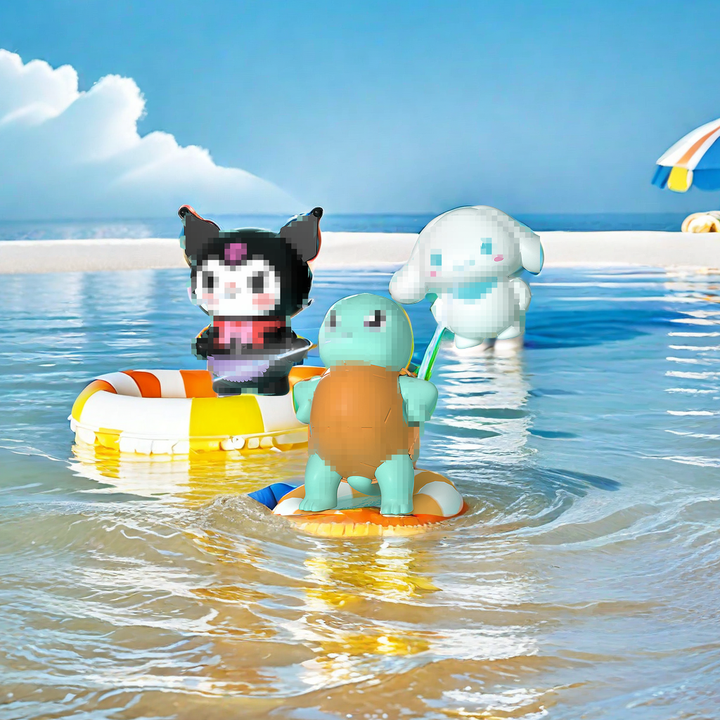 抖音同款儿童手持小水枪 玩具傲娇亲子戏水互动 沙滩按压玩具批发 玩乐沙滩戏水必备