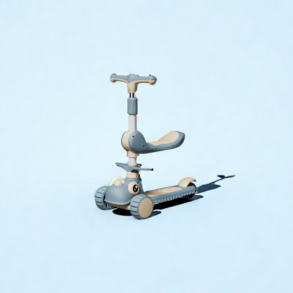 The EN-71 certified children's scooter features a three-in-one design that is safe, durable and innovative. It offers a perfect skateboarding experience details Picture