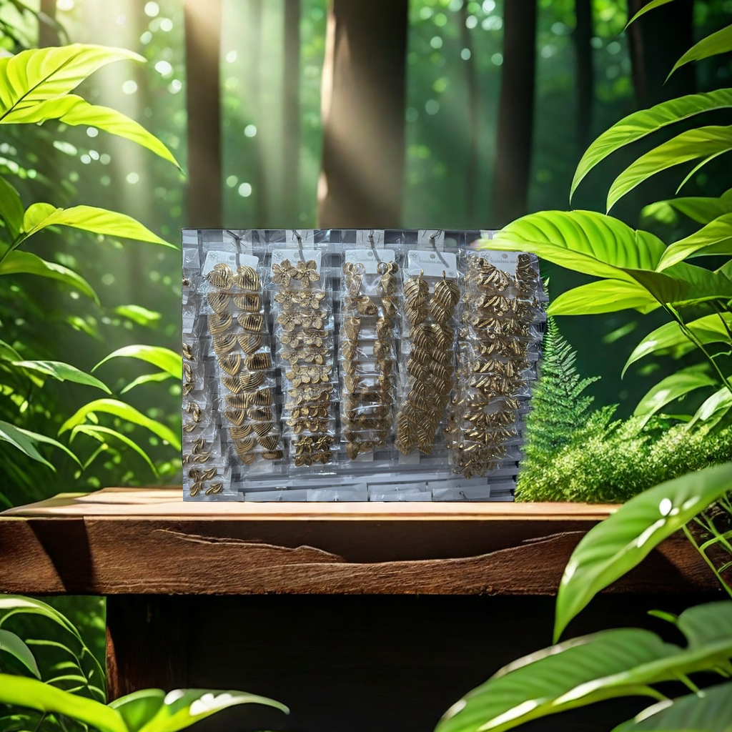 欧美时尚潮流跨境爆款女士18k金不锈钢金色钢色耳环耳饰品白底实物图