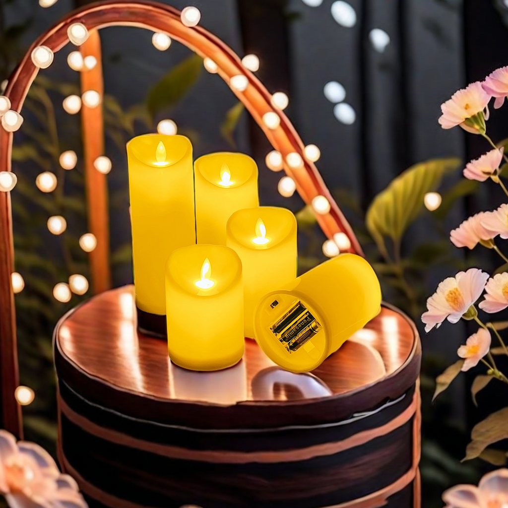 1313 brand LED electronic simulation candle lamp, fake candle, birthday confession stage decoration, brilliant lighting, romantic wedding, murder mystery game, lighting lamp Application Scenario