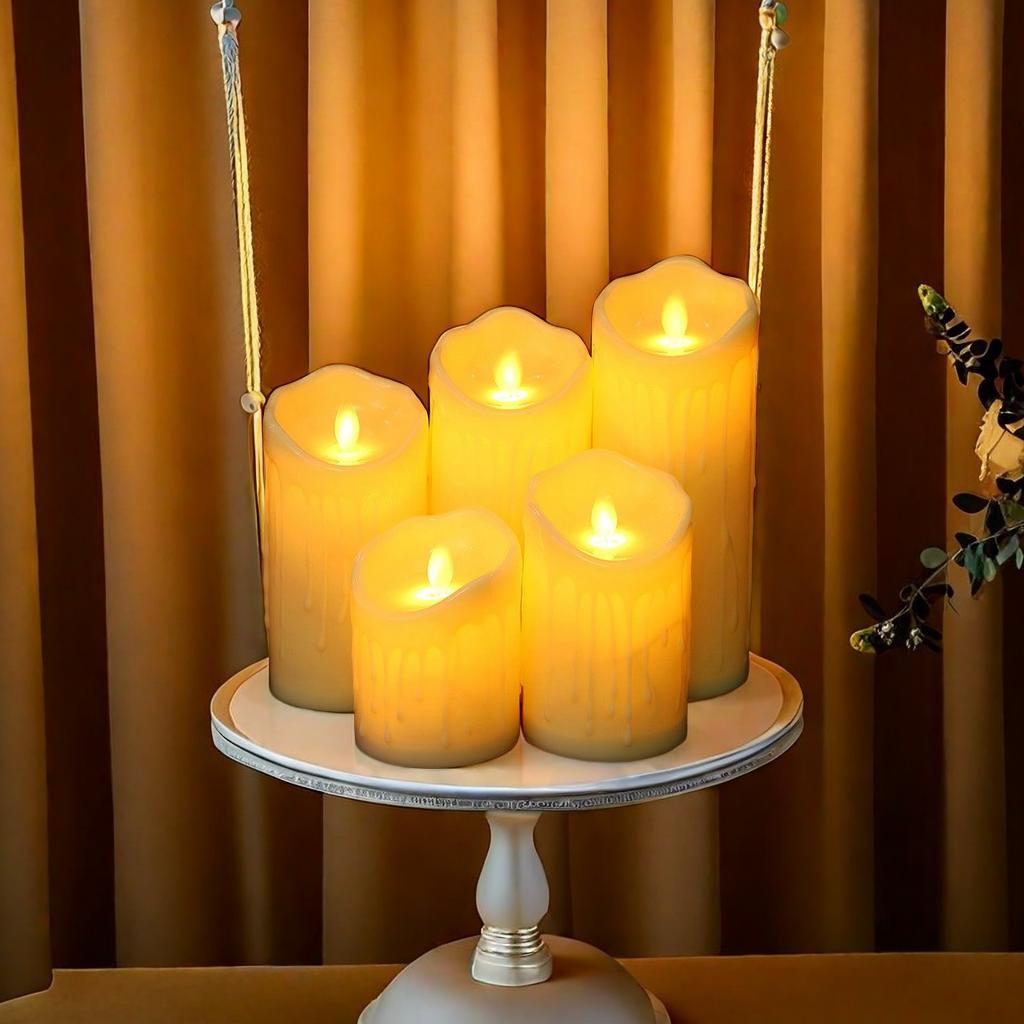 1313 Swing electronic candle, 10-key remote control LED candle, wedding birthday party decoration, home soft furnishings, candlelight dinner, ambient light, script, escape room prop