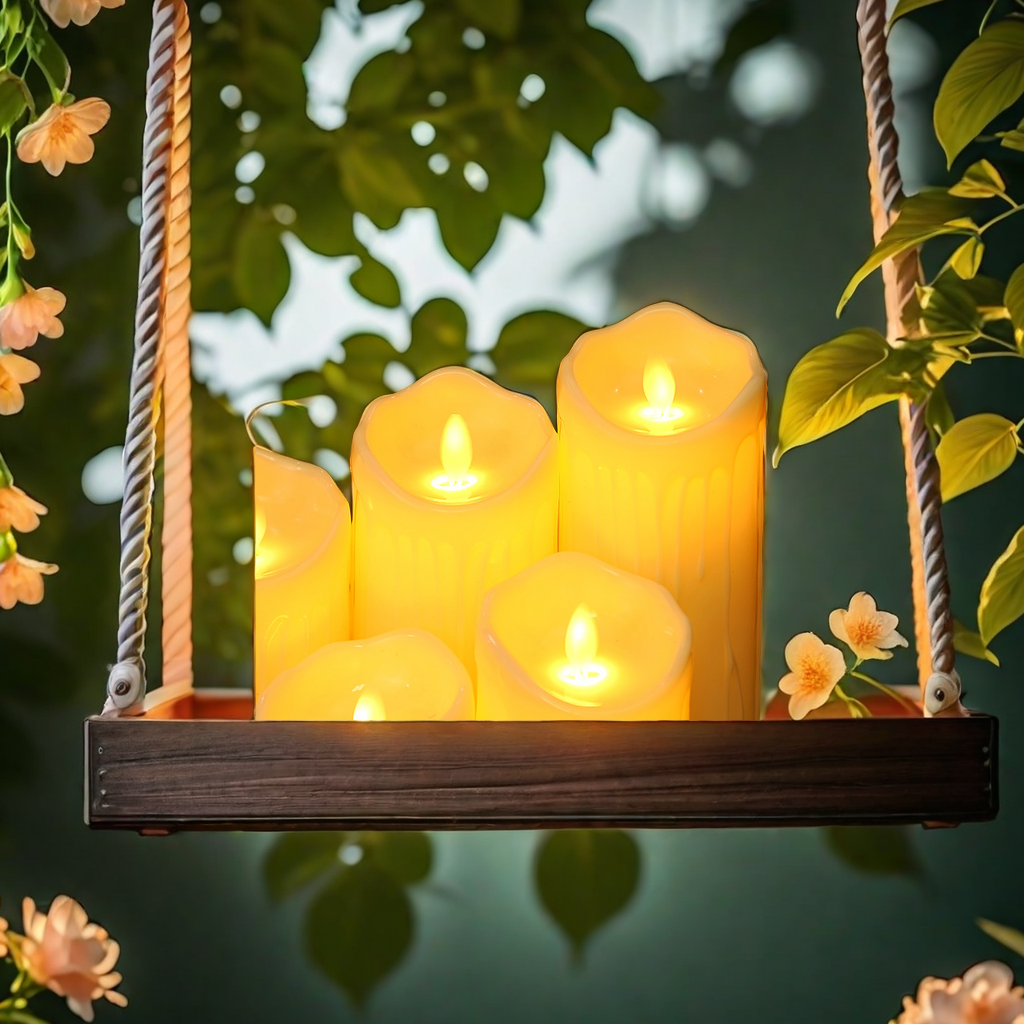 1313 Swing electronic candle, 10-key remote control LED candle, wedding birthday party decoration, home soft furnishings, candlelight dinner, ambient light, script, escape room prop Specification image