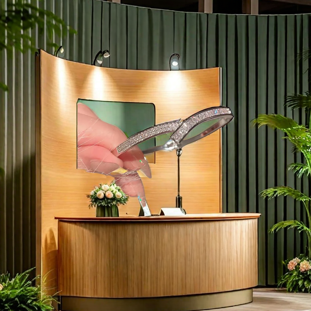 波西米亚风格锆石银色手链黄金手镯 