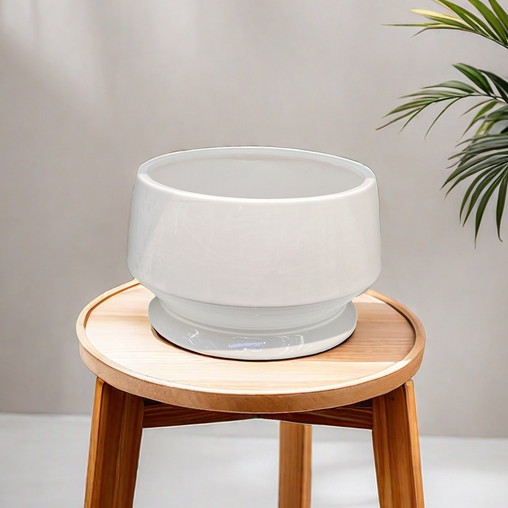 Nordic ins style modern and simple ceramic flower POTS, green plants, flower POTS, indoor and outdoor home decorations, tables, balconies, greening and beautification, suitable for other categories Specification image