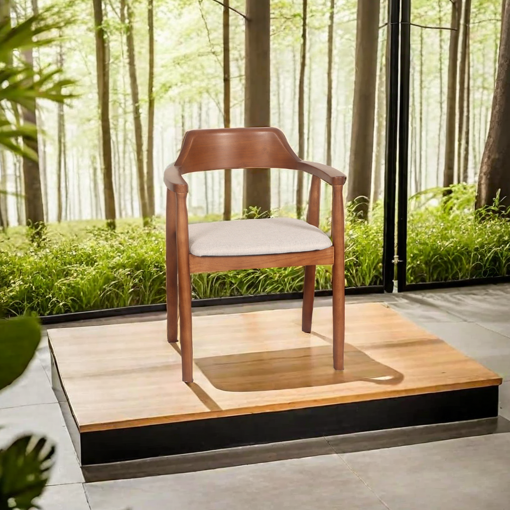 Nordic Star solid wood dining chairs, coffee shop dining chairs, backrests, armchairs, conference and negotiation chairs, seat boards, Hiroshima chairs details Picture