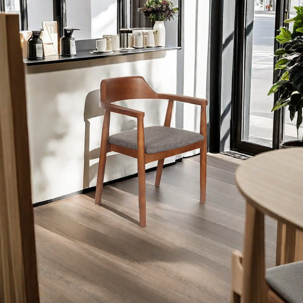 Nordic Star solid wood dining chairs, coffee shop dining chairs, backrests, armchairs, conference and negotiation chairs, seat boards, Hiroshima chairs Specification image
