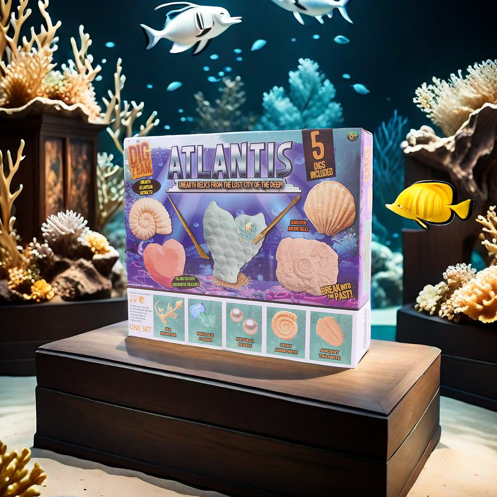 "Sea King Children's Science Archaeology Set Toy Fossil Digging DIY Treasure Blind Box 6,859 Pieces Parent-Child Interaction to enhance Exploration ability. Item Picture