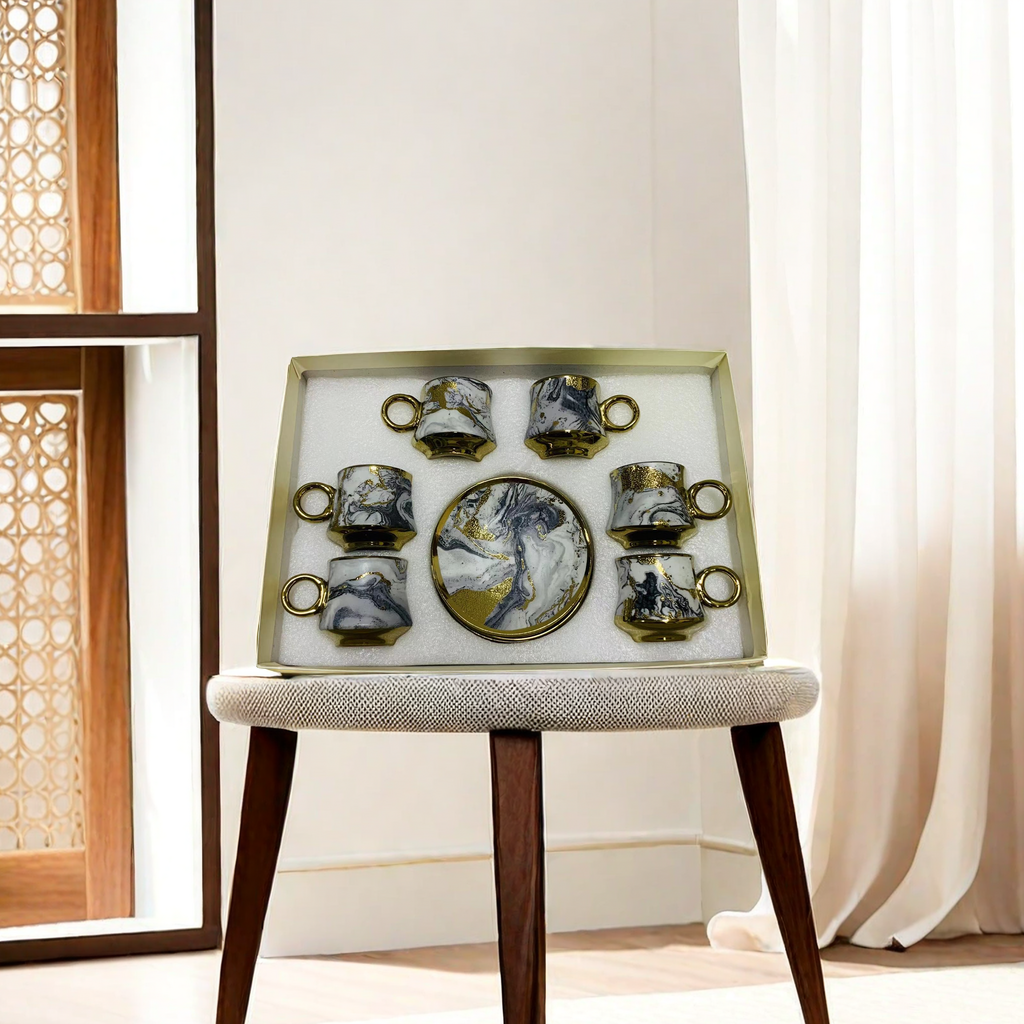 英式陶瓷咖啡杯碟套装 咖啡杯 精致饮品杯具享受咖啡时光，温馨浪漫时刻咖啡杯产品图