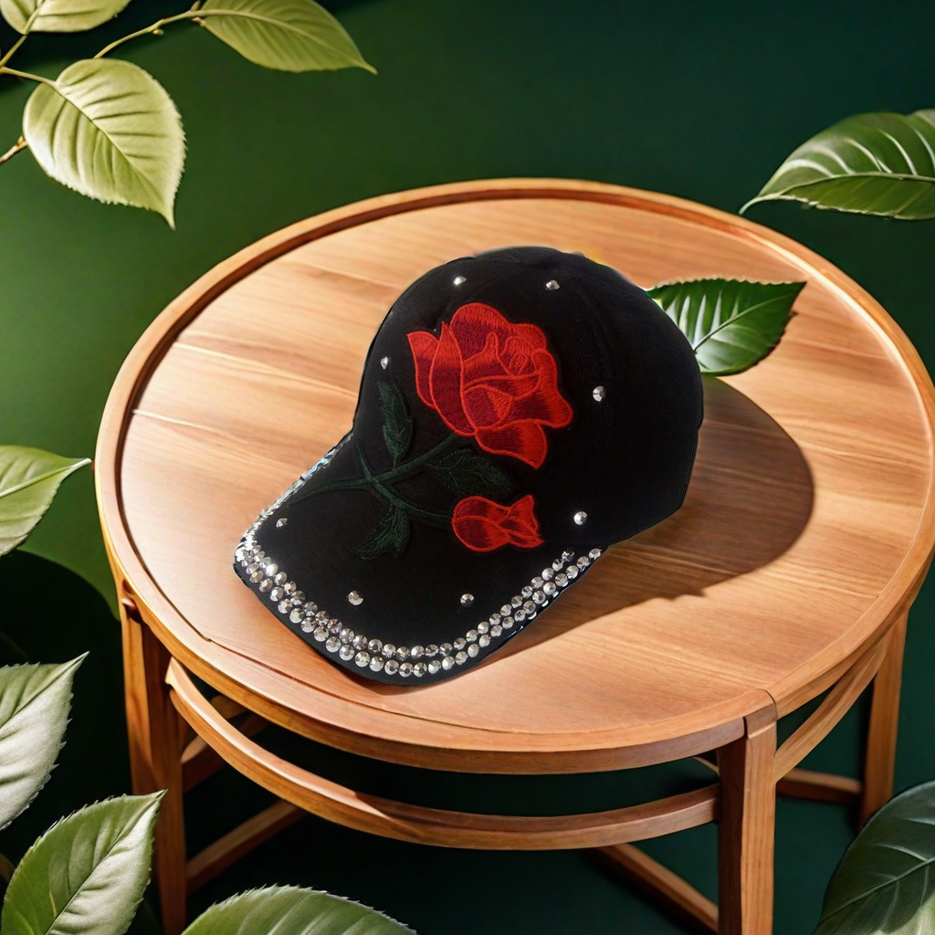 New Korean rose-embroidered baseball cap for women, sunshade, sun protection, casual and versatile adult cap with a cute hooded style 3977 pieces Application Scenario