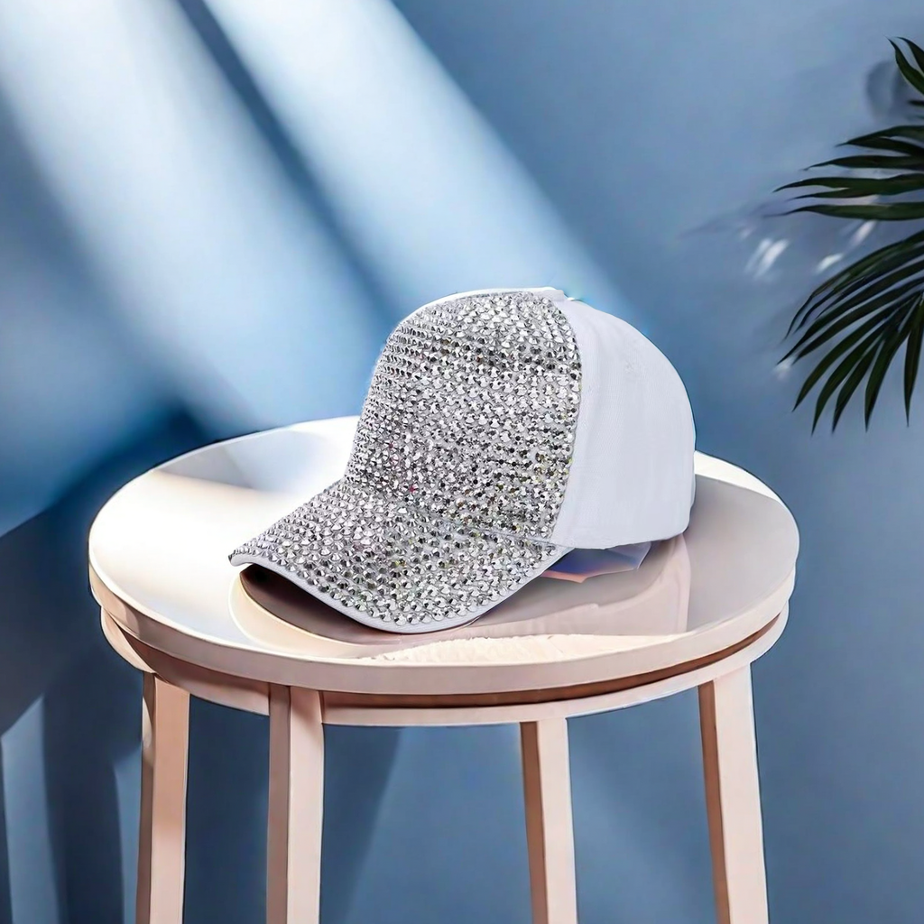 The new cross-border 3977 diamond-encrusted design baseball cap is suitable for both men and women, providing shade and sun protection. It is a fashionable adult cap that is cute and versatile details Picture