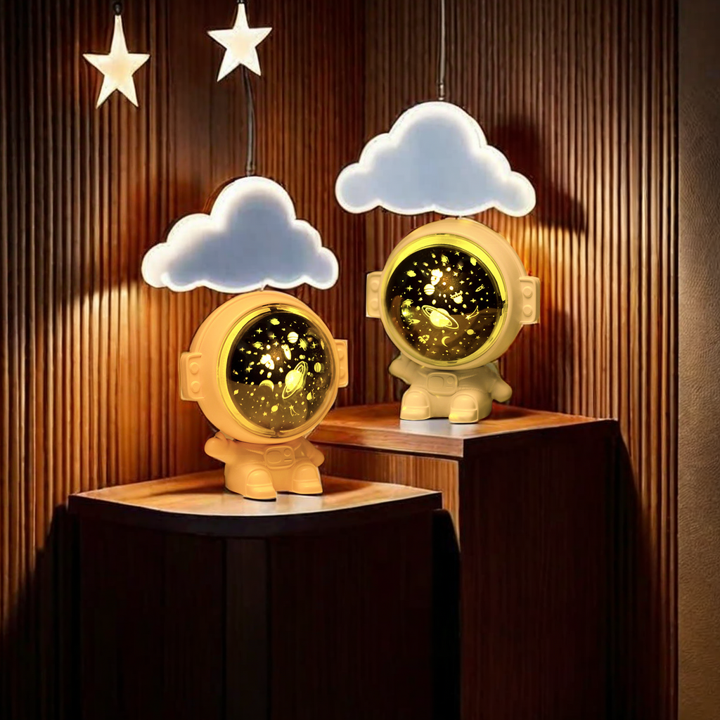 Cross-border new astronaut USB dream projection starry sky light, music table lamp, atmosphere night light, creative gift, ceiling light, decorative lighting equipment