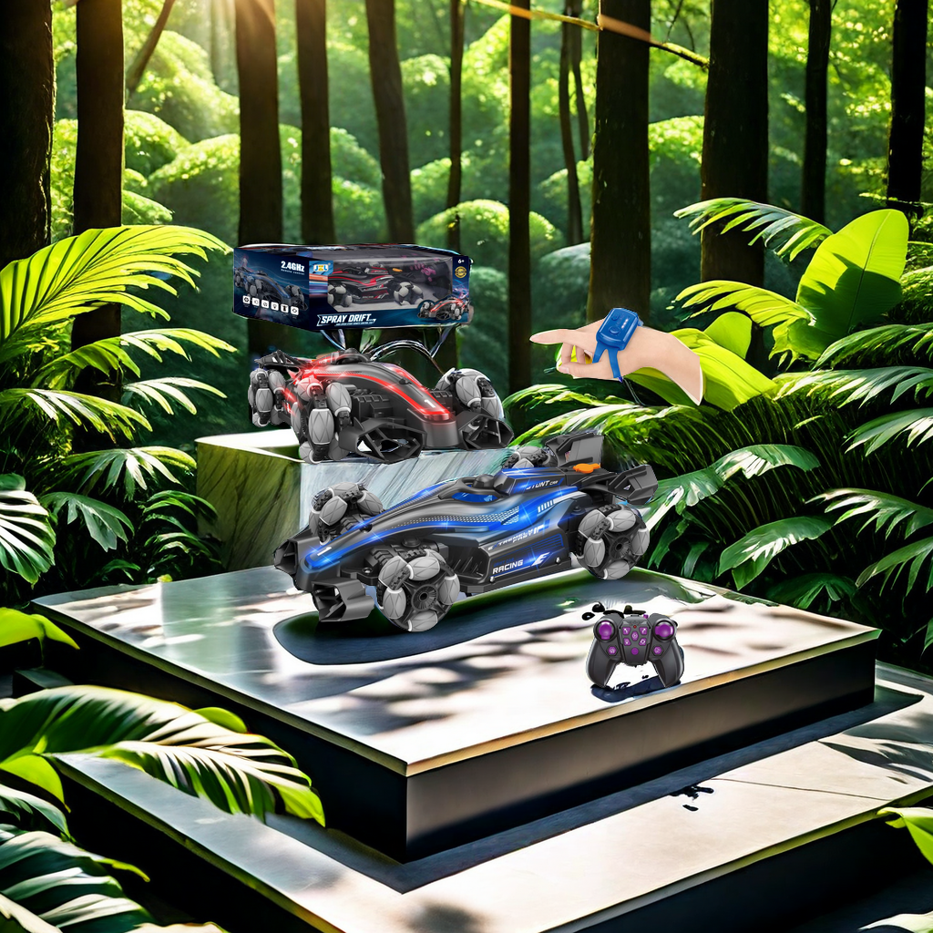 Remote control racing car, gesture drift, spray sports car, children's remote control car Specification image