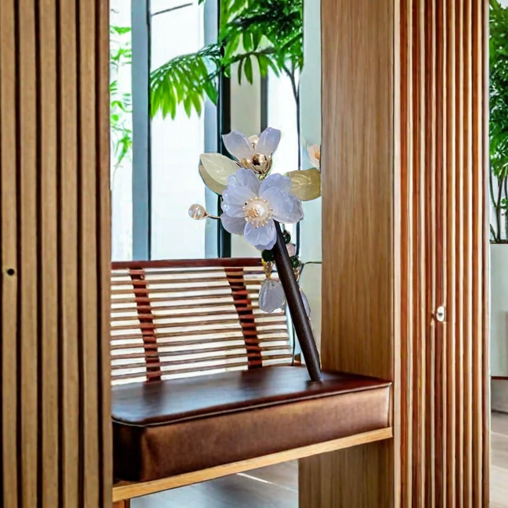 简约夏天女士发簪 蝴蝶造型簪子 精致头饰发饰女款 发簪子时尚潮流