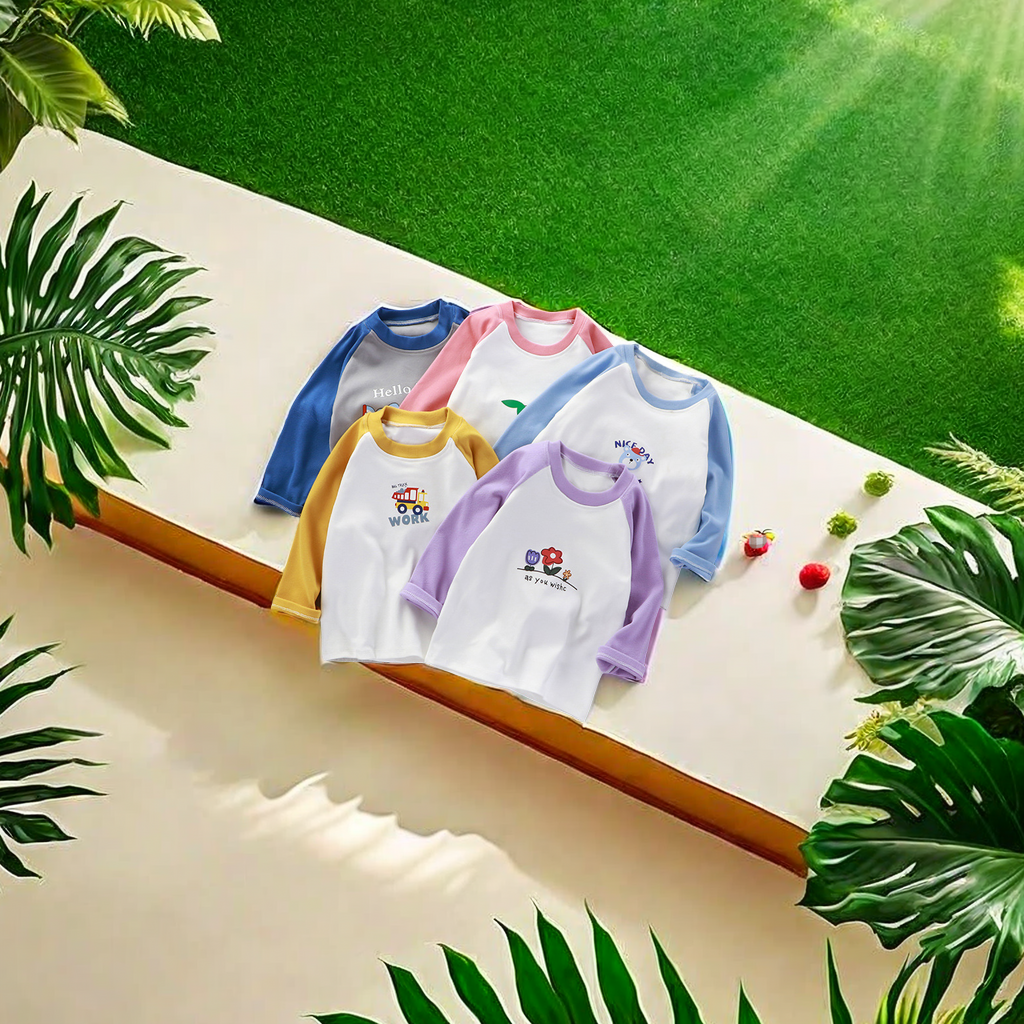 秋冬新款儿童保暖打底衫长袖 德绒插肩T恤 男女童宝宝单件上衣 童装精选