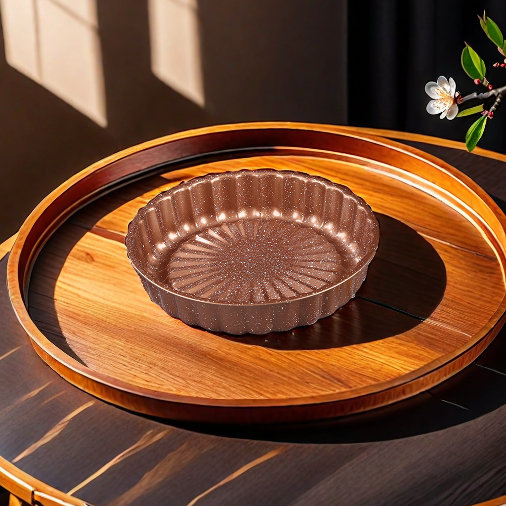 Round Plum Baking Tray Non-Stick Carbon Steel Oven Fire Party Essentials Home Fruit Tray Handmade Diy Baking Mold Other Categories Apply