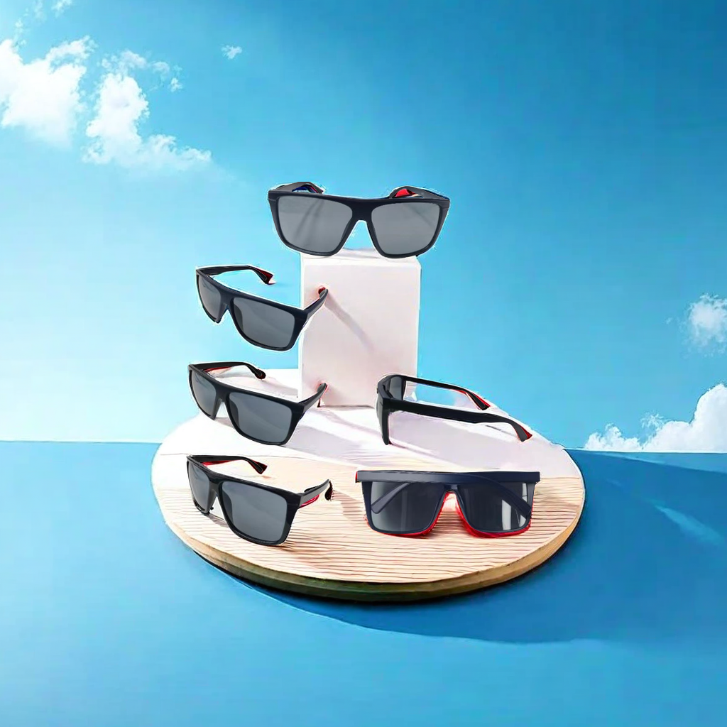 2024新款男士塑料休闲运动太阳镜 时尚轻便地摊墨镜 眼镜厂家直销批发 防紫外线保护眼睛