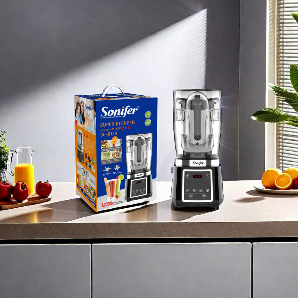Sonifer 2L Multi-functional Blender Blender Super Blender 8149 for Home, commercial and cross-border use 9957 High Power Blender Application Scenario