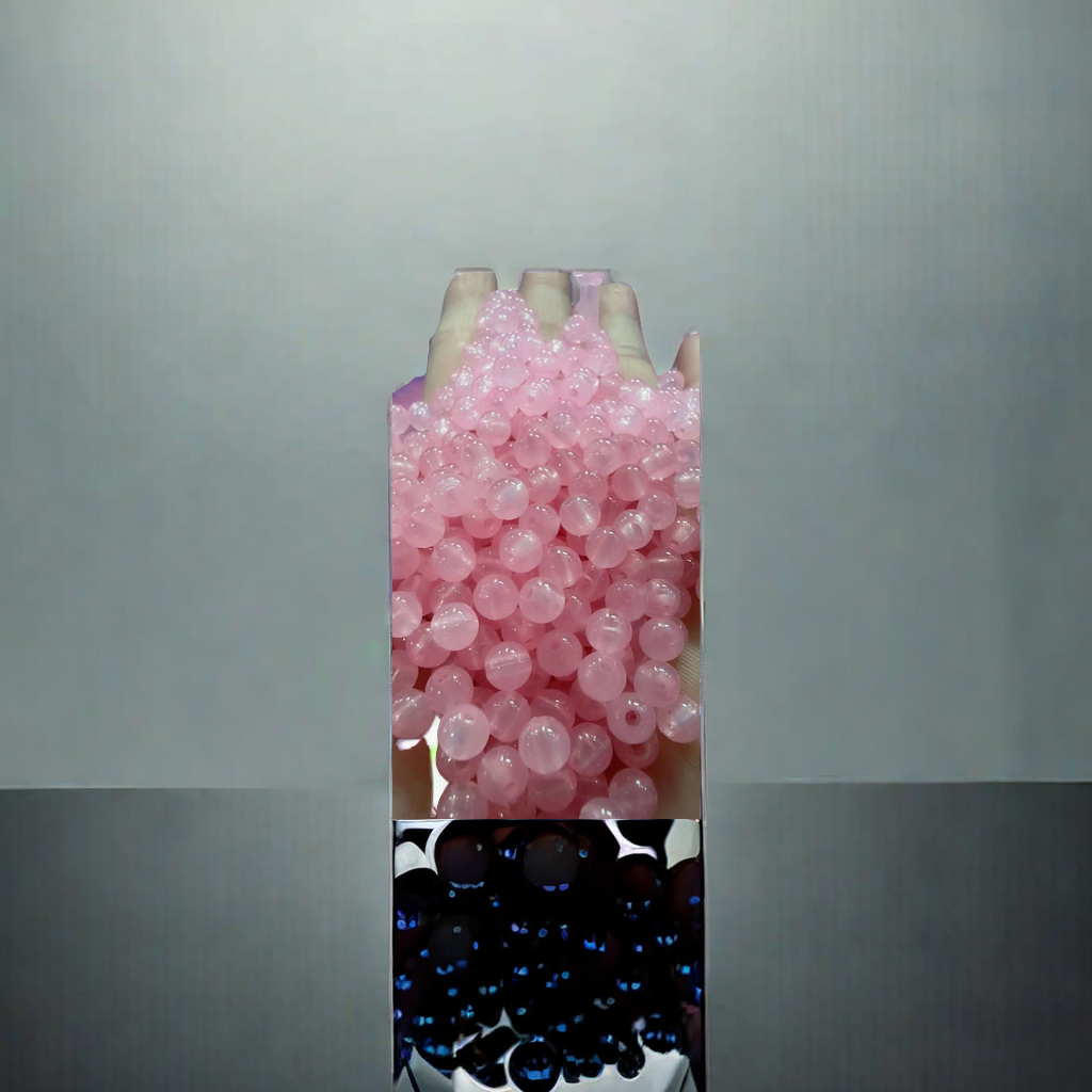 Jade glass pearls, colorful and bright Specification image