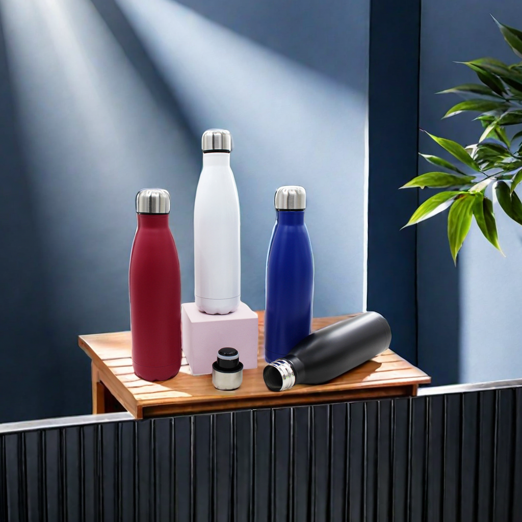 High-appearance-level car sports water bottle 7499, double-layer 304 stainless steel vacuum American cola bottle, portable outdoor insulated cup, trendy drinking water tool
