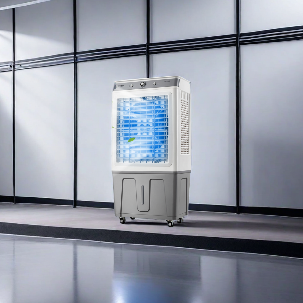 2024新款大型工业冷风机 10054型号 水冷空调扇 冷气扇加冰晶加水制冷 工厂商用强力降温设备