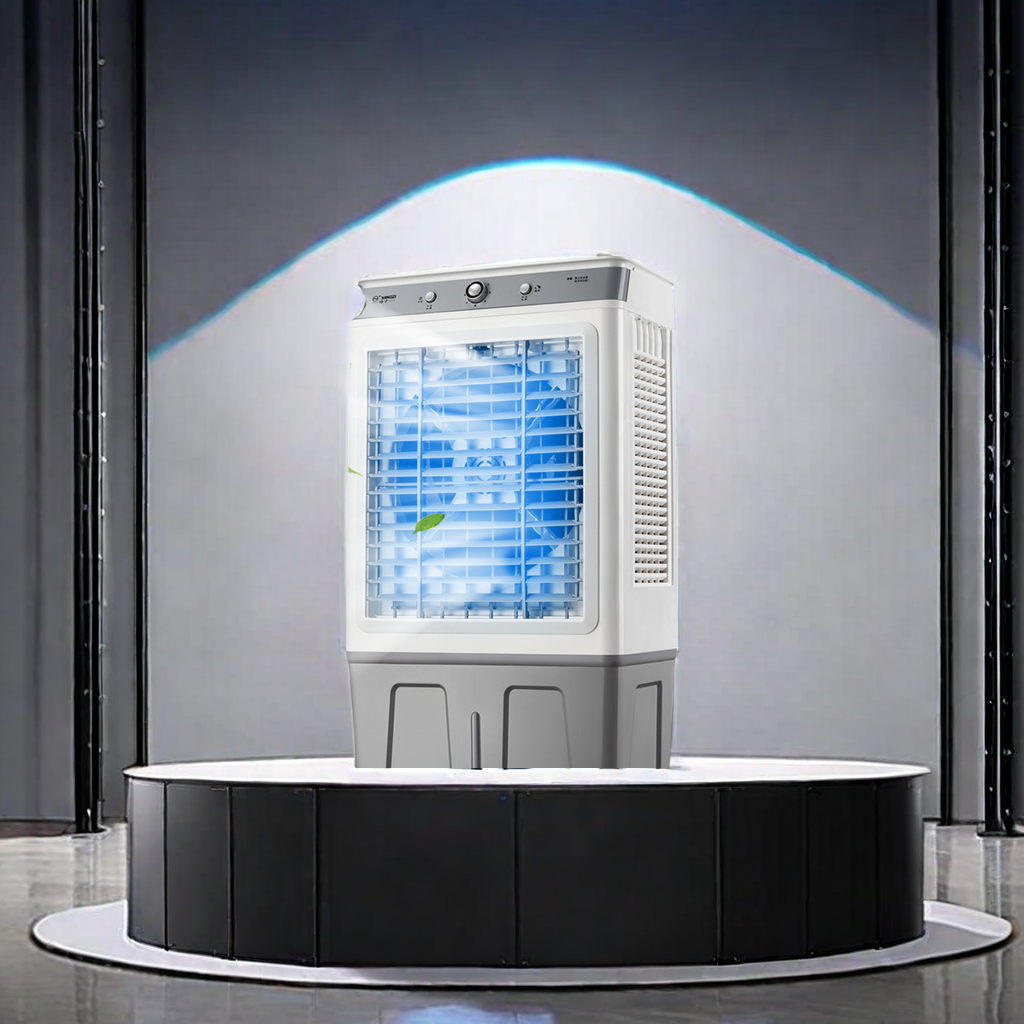 2024新款大型工业冷风机 10054型号 水冷空调扇 冷气扇 加冰晶加水制冷 工厂商用高效降温设备详情图2