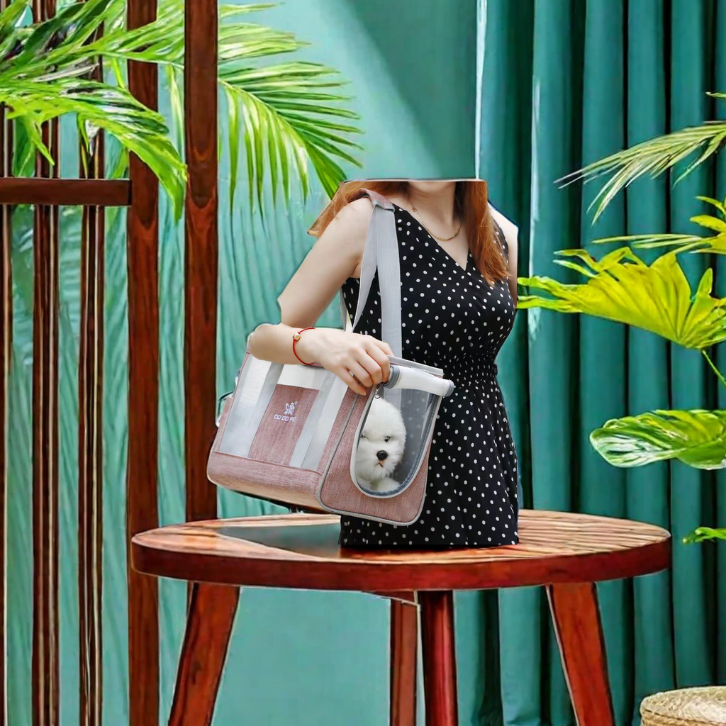 Summer breathable pet bag, specially designed for cats and dogs, portable, lightweight, foldable, single-shoulder crossbody handbag, hand-held dog bag, and other types of pet supplies