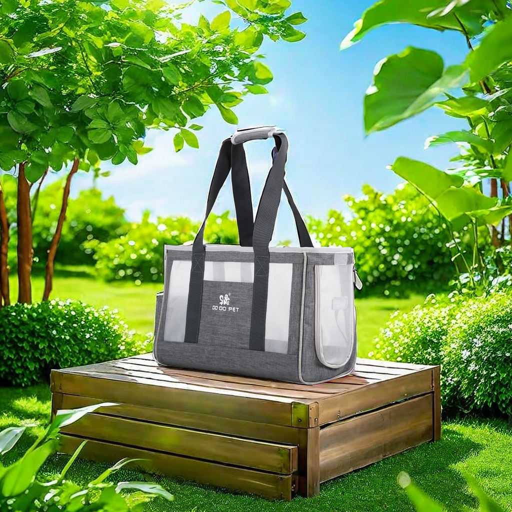 Summer breathable pet bag, specially designed for cats and dogs, portable, lightweight, foldable, single-shoulder crossbody handbag, hand-held dog bag, and other types of pet supplies Item Picture